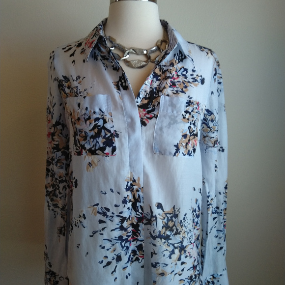 White House Black Market Tops - Silk blend shirt